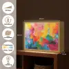 Abstract - Verflook - Modern - Kleurrijk Light Box met batterij (Wandlamp) middel -USP_websiteoverzichtNL