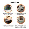 Mok - Koffie - Zigzag - Slagroom Inductie beschermer vinyl 3mm klein -zzzzzzz-td-werking