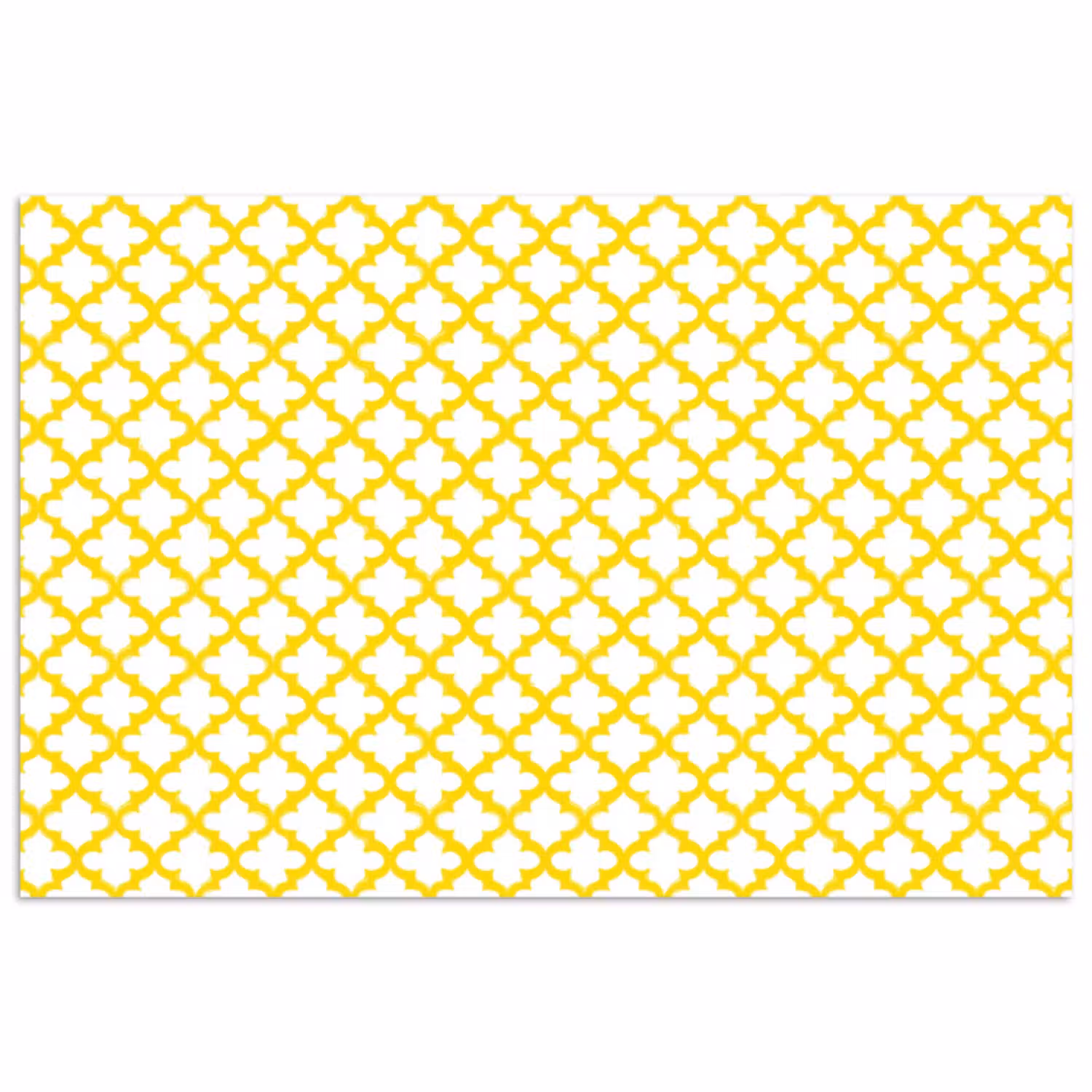 Patroon - Geometrisch - Klassiek - Geel poster papier klein 62 -3d