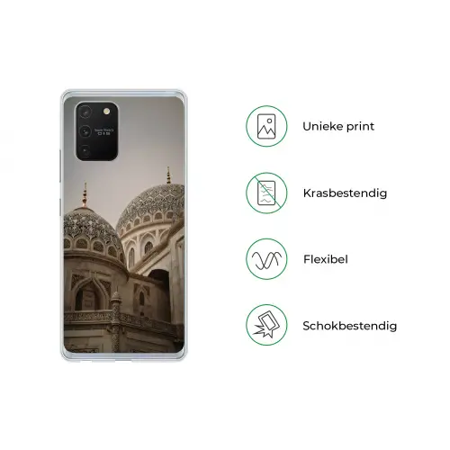 Mozaïekkoepels - Gouden spitsen - Islamitisch Telefoonhoesje Samsung Galaxy S10 Lite klein -specsS10Lite