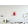 Planken - Boeken - Bladeren textielposter latten blank klein -kinderkamer