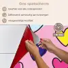 Hartjes - Valentijn - Patroon - Kleurrijk keuken achterwand spatscherm klein -spatscherm_NL