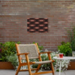 Boheems - Oog - Bruin Tuinposter op houten frame 2 cm dik klein 845 -sfeer3
