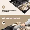 Vrouw - Goud - Zwart - Verf - Luxe Inductie beschemer met haakjes klein -ky-schoon-nl