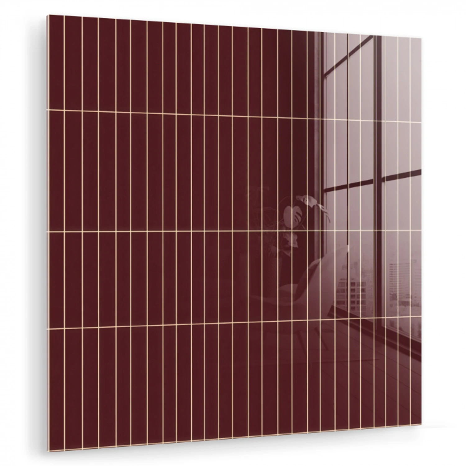 Lijnen - Patroon - Bordeaux plexiglas 5mm klein 11 -zzzproduct_nieuw