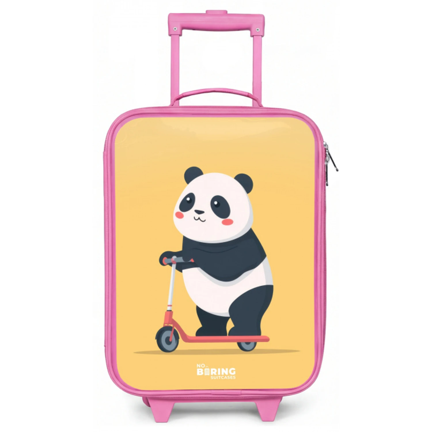 Panda - Step - Geel Kinderkoffer - Roze klein -zz3dotto