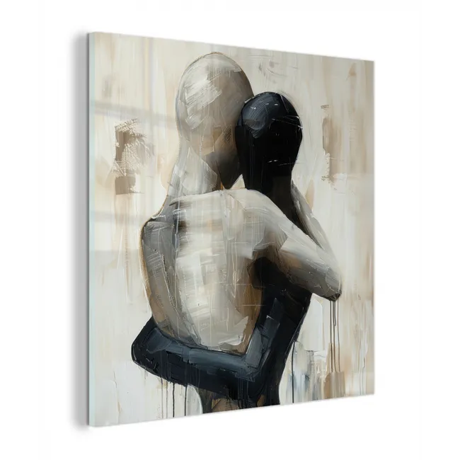 Abstract - Liefde - Zwart wit - Modern plexiglas 5mm klein -z3d