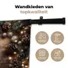 Kersthoekdecoratie - Dennenappels - Lichtjes Wandkleed katoen klein -sfeer2