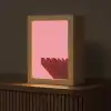 Dream - 3D - Rood - Roze Light Box met kabel (Tafellamp) klein -z3d_website