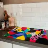 Vormen - Stippen - Kleurrijk Inductie beschermer vinyl 3mm klein -sfeer3