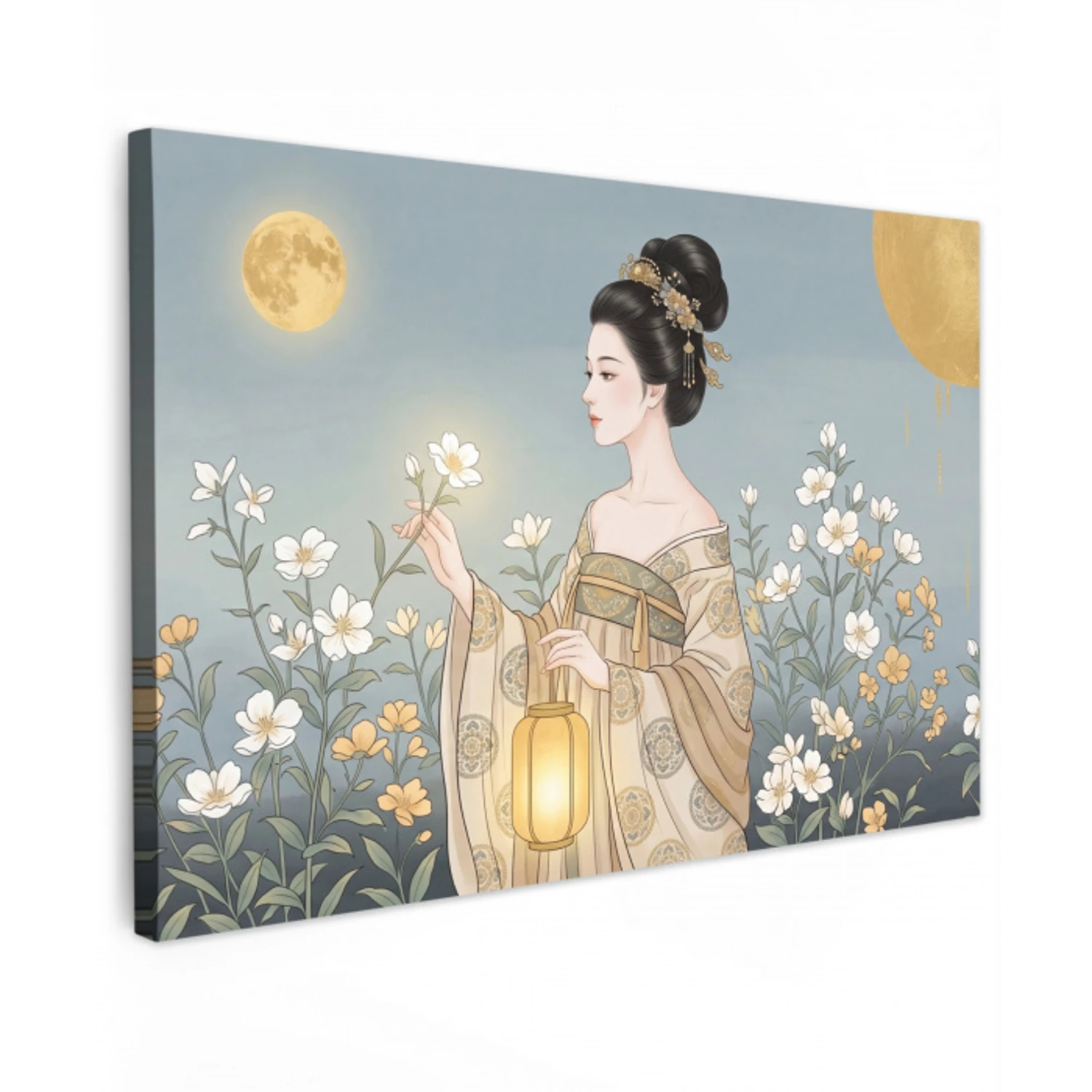 Aziatisch - Vrouw - Kimono canvas 2cm klein -z3d
