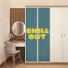 Chill out - Geel - Blauw deurposter klein -sfeer3