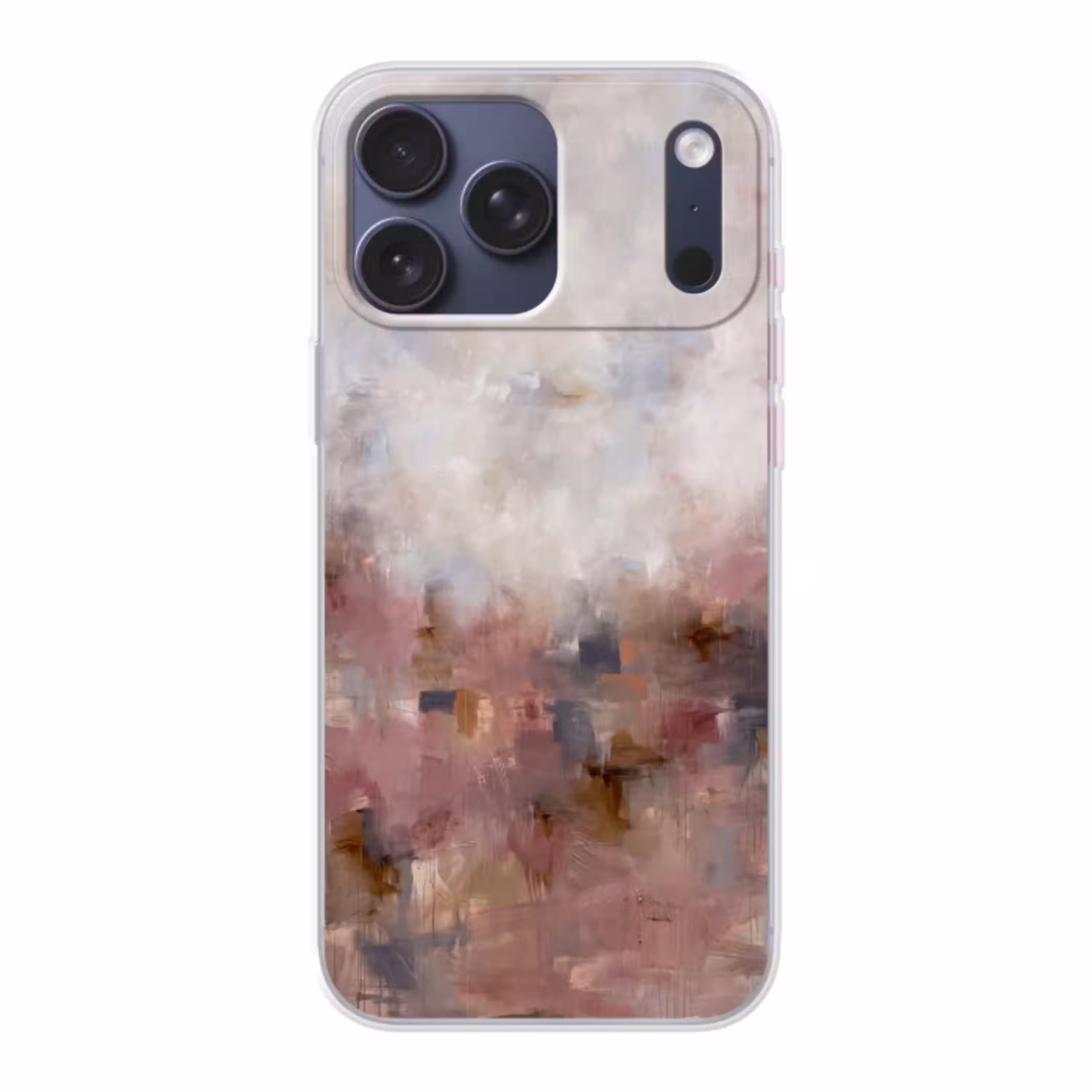 Abstract - Vloeiend - Kunst - Modern - Beige Telefoonhoesje iPhone 17 Pro Max klein -3d