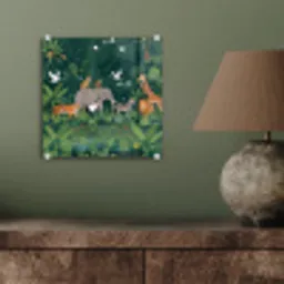Tropisch - Jungle -  Groen plexiglas 5mm klein -sfeer3