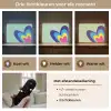 Hartjes - Kleurrijk - Valentijn Light Box met batterij (Wandlamp) middel -USP_lichtkleurNL