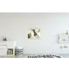 Japandi - Abstract - Groen textielposter latten blank klein -kinderkamer