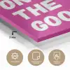 Focus on the good - Roze - Simple plexiglas 5mm klein -wsfeer2_DE