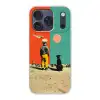 Retro - Jongen - Hond - Rood - Groen Telefoonhoesje iPhone 17 Pro klein -3d