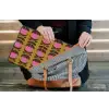 Abstract - Bloemen - Roze laptophoes neopreen klein 279 -tas
