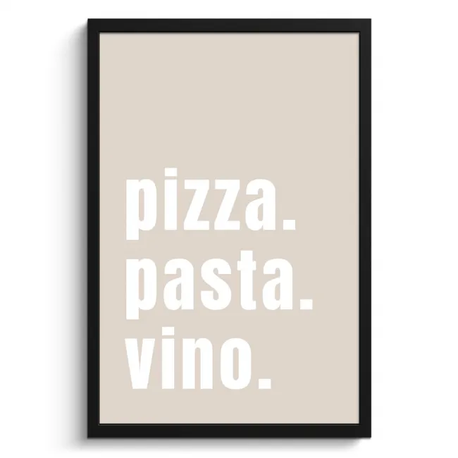 Poster met lijst - Culinair Triptiek