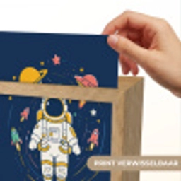 Astronaut - Planeten - Raket Light Box met kabel (Kinderlampje) klein -USP_websiteprintNL