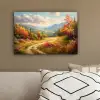 Landschap - Illustratie - Natuur canvas 2cm klein -sfeer3