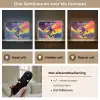 Snowboarden - Sneeuw - Kleurrijk Light Box met batterij (Wandlamp kind) middel -USP_lichtkleurNL