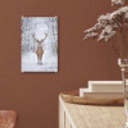 Hert - Winter - Bos - Natuur - Wit plexiglas 5mm klein -sfeer5
