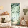 Dino - Jungle - Dinosaurus - Groen deurposter klein -sfeer2