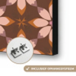 Klassiek - Retro - Bruin Textielframe zwart klein 947 -USP_ophangsysteemNL