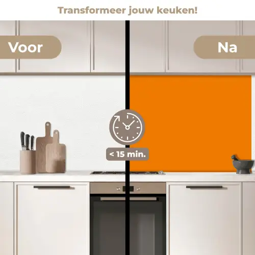 Oranje - Seizoenen - Herfst - Kleur keuken achterwand 2 middel 871 -voor-na2_NL