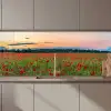 Klaprozen - Landschap - Rood - Bloemen keuken achterwand 2 middel zz_3dshopping