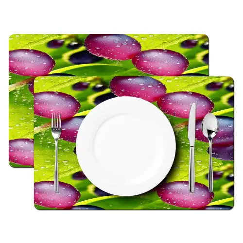 Bessen - Paars - Groen - Dauw Placemat vinyl groot 368 -zzsfeer2_Kitchenyeah-website