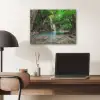 Jungle - Waterval - Planten - Water - Natuur PET vilt klein -sfeer5