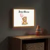 Leeuw - Baby dier - Dieren - Roze ballon Light Box met batterij (Wandlamp kind) middel -sfeer5_kind
