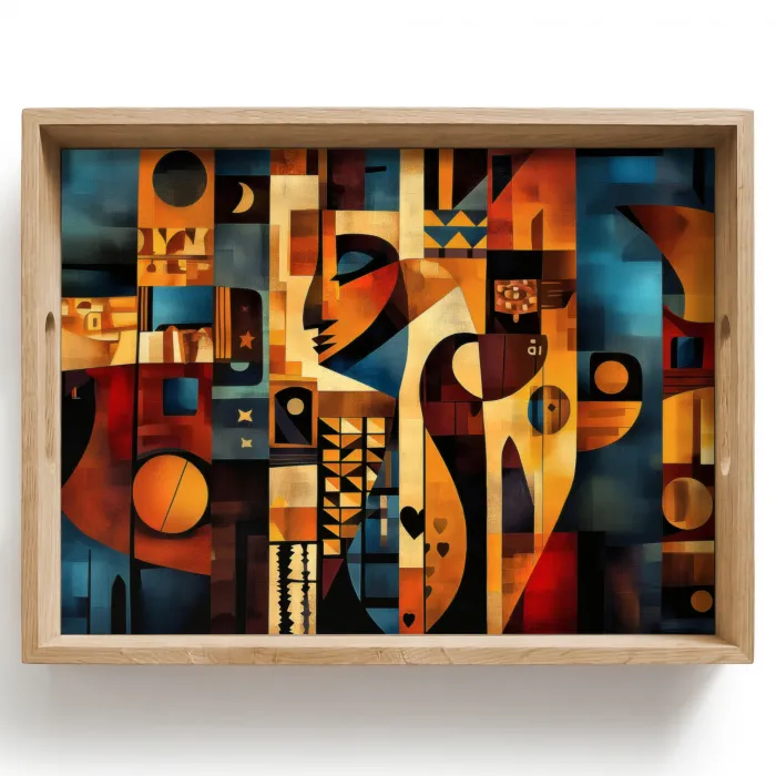 Figuren - Abstract - Symbolen Dienblad Rechthoek middel -z3d_shopping