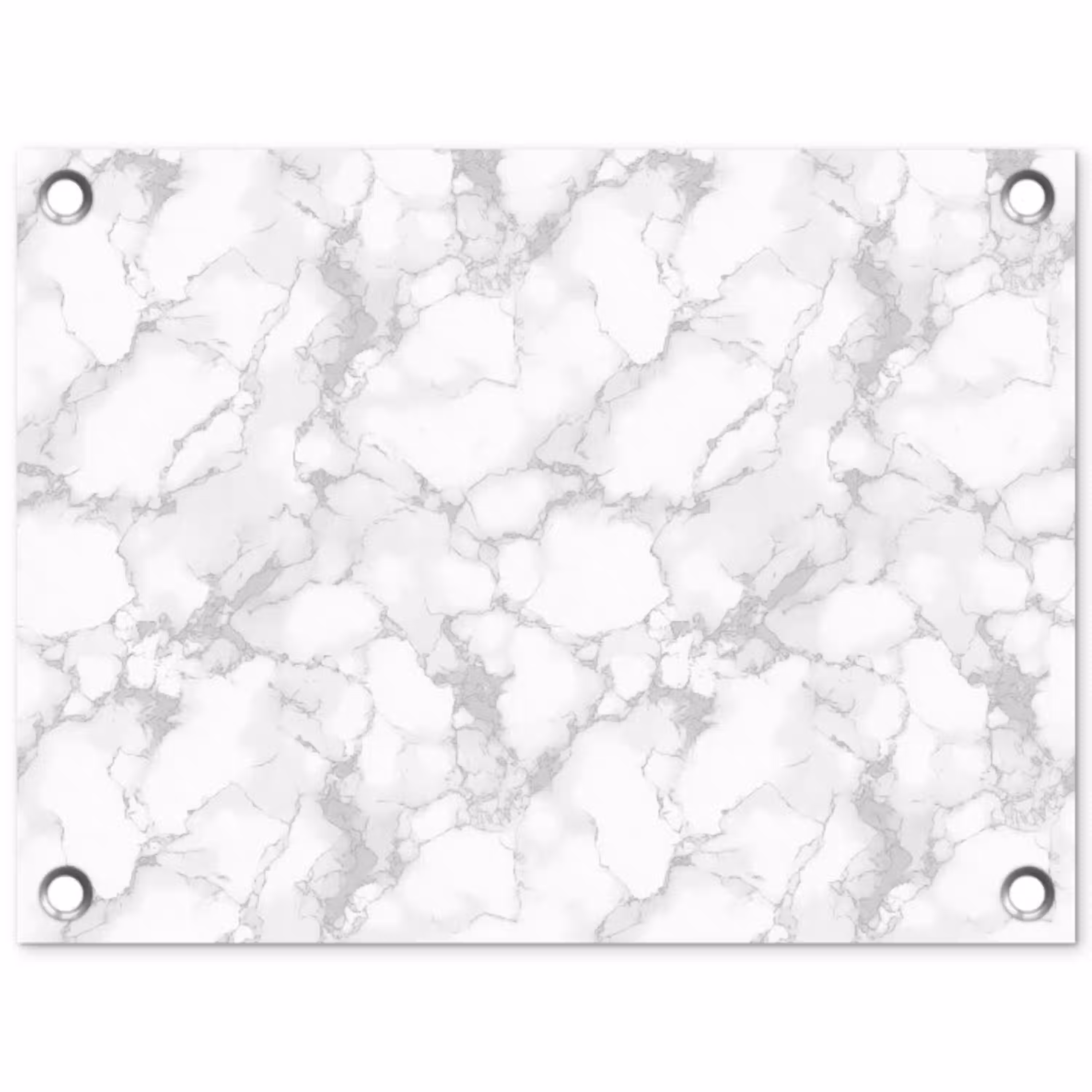 Wit - Marmer - Grijs tuinposter los doek klein 239 -3d