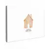 Oranje - Huisje - Quote - Hotel canvas 2cm klein -z3d