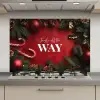 Kerst - Quote - Rood - Kerstballen keuken achterwand spatscherm klein -3d_website