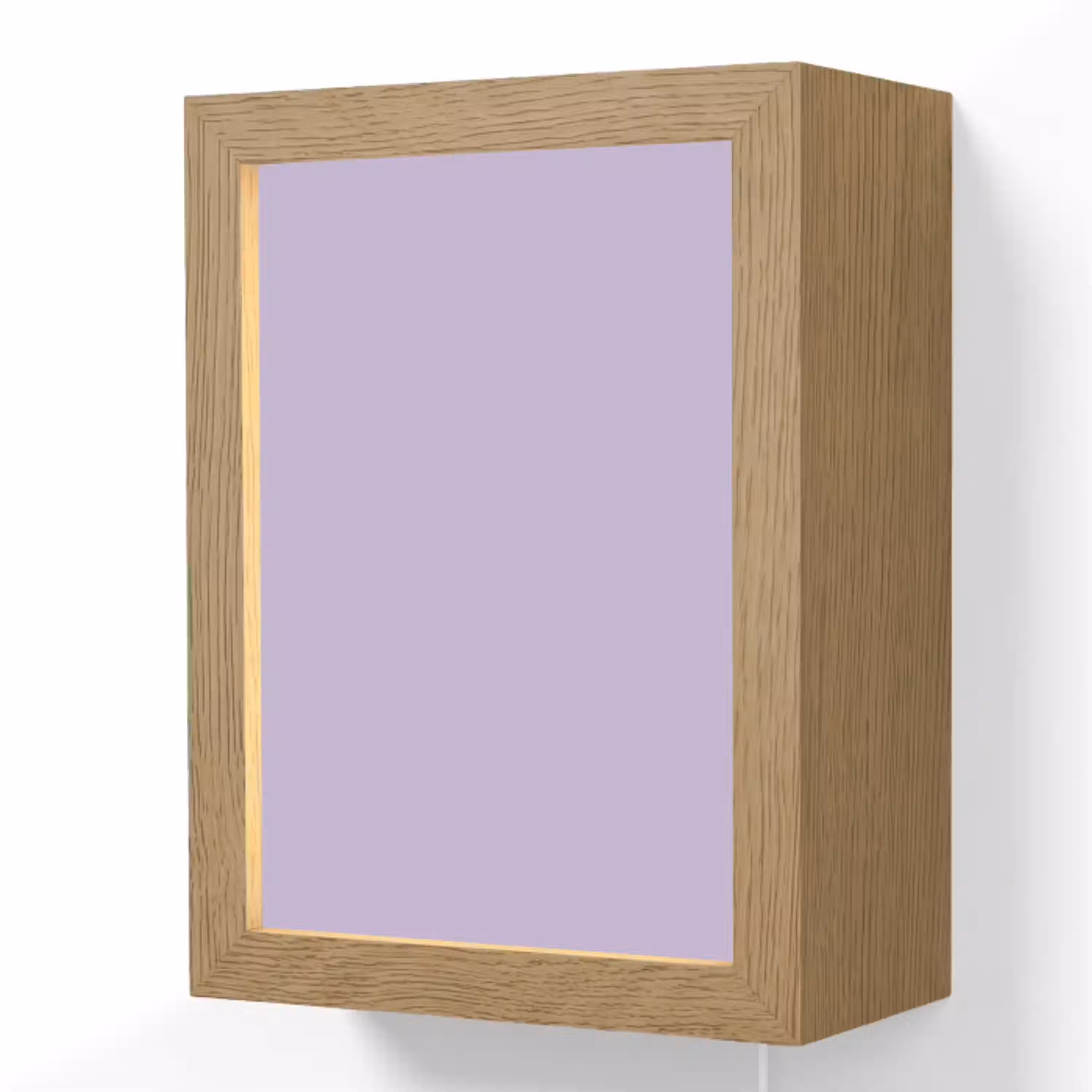 Pastel - Lilac - Paars Light Box met kabel (Wandlamp) klein 929 -3d