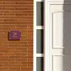 Bordeauxrood - Klassiek Naambord Rechthoek middel -sfeer3-rechthoek-S