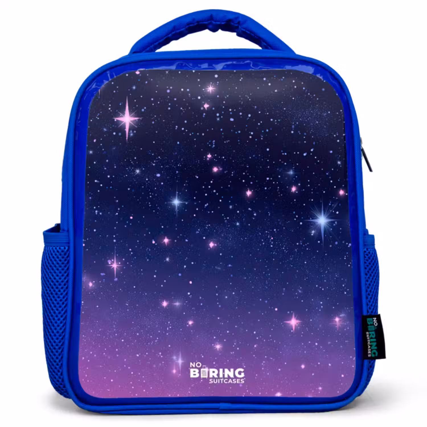 Rugzak kind - blauw - Sterren - Galaxy - Blauw - Roze