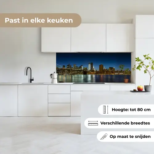 Stadslichten - Avond - Skyline - Brug keuken achterwand 2 middel -sfeer4_NL