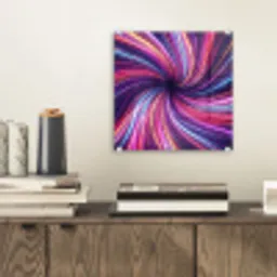 Abstract - Swirl - Futuristic - Neon plexiglas 5mm klein -sfeer1