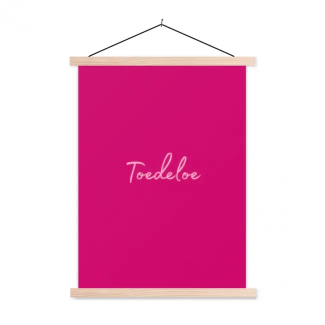 Hanging Poster - Toedeloe - Pink