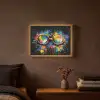 Graffiti - Sport - Zwemmen - Zwembril Light Box met batterij (Wandlamp) middel -sfeer4