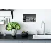New York - Brug - Brooklyn - Zwart wit - Architectuur Muursticker klein -keuken