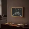 Whiskyglazen - Ijs - Spetters - Zwart Light Box met batterij (Wandlamp) middel -sfeer1
