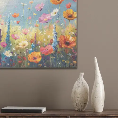 Bloemen - Natuur - Botanisch - Kunst PET vilt klein -sfeer6_closeup