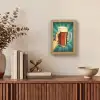 Bierglas - Schuim - Retro - Groen Light Box met kabel (Tafellamp) klein -sfeer2